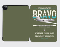 Thumbnail for Cessna Citation Bravo design on green army ipad tablet case