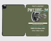 Thumbnail for PW1100G-JM design on green army ipad tablet case