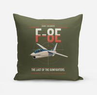 Thumbnail for F-8E Crusader design on green army pillow