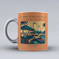 Thumbnail for VINTAGE G4309 - The Midway Refuel Island - Ceramic Mug design on orange