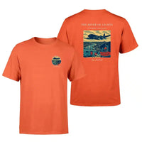 Thumbnail for VINTAGE G4152 - The River Of Lights - Double-Side T-Shirt design on orange double side t shirt