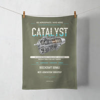 Thumbnail for CATALYST design on green army towel