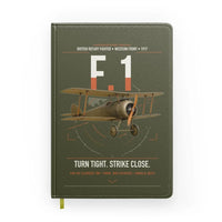 Thumbnail for Sopwith Camel F.1 design on green army notebook