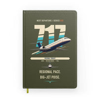Thumbnail for Boeing 717-200 design on green army notebook