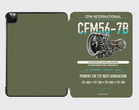 Thumbnail for CFM56-7B design on green army ipad tablet case
