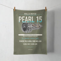 Thumbnail for PEARL 15 design on green army towel