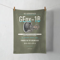 Thumbnail for GEnx-1B design on green army towel