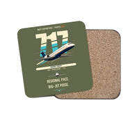 Thumbnail for Boeing 717-200 design on green army 1 piece coaster