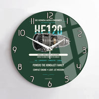 Thumbnail for HF120 design on dark green no frame wall clock