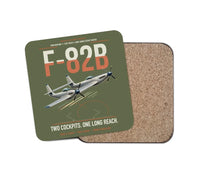 Thumbnail for F-82B Twin Mustang design on green army 1 piece coaster