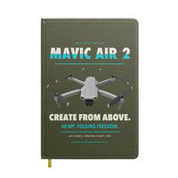 Thumbnail for DJI Mavic Air 2 design on green army notebook