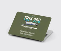 Thumbnail for Daher TBM 980 design on green army MacBook case