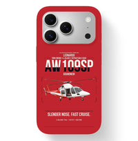 Thumbnail for Leonardo AW109SP GrandNew design on red magsafe iphone case, for iPhone 17 Pro