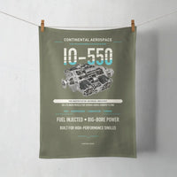 Thumbnail for IO-550 design on green army towel