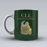 Thumbnail for Easterwood Airport (CLL) airport code design on dark green ceramic mug