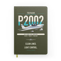 Thumbnail for Tecnam P2002 Sierra MkII design on green army notebook