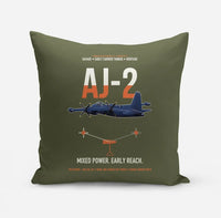Thumbnail for AJ-2 Savage Tanker design on green army pillow