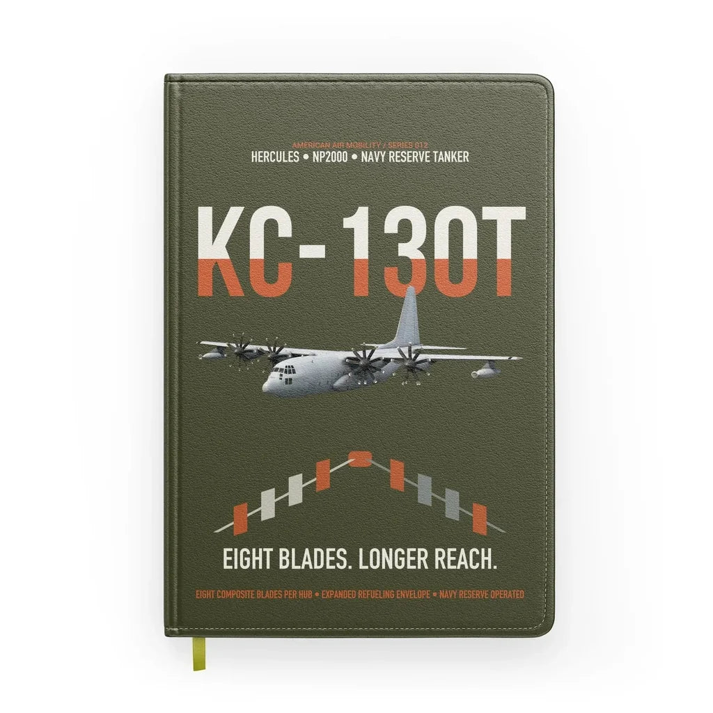 KC-130T NP2000 design on green army notebook