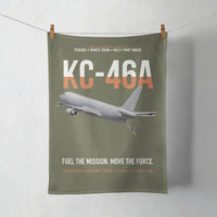 Thumbnail for KC-46A PEGASUS design on green army towel
