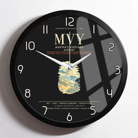 Thumbnail for Martha's Vineyard Airport MVY Wall-Clock Framed - Black