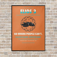 Thumbnail for Flyability Elios 3 vertical canvas print - framed - orange background