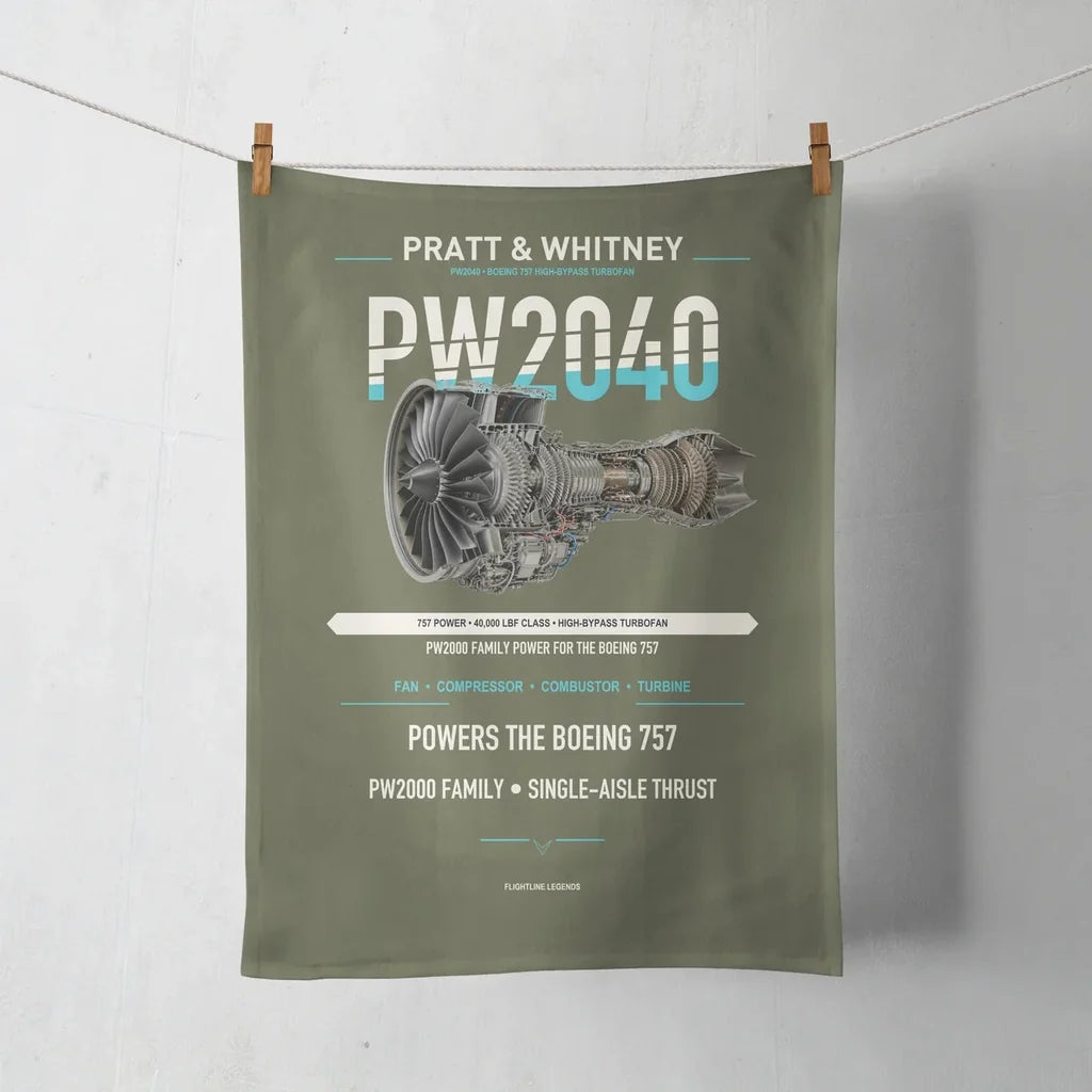 PW2040 design on green army towel