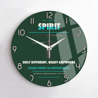 Thumbnail for Ascent AeroSystems Spirit design on dark green no frame wall clock