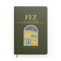 Thumbnail for Fes (FEZ) design on green army notebook