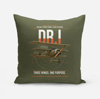 Thumbnail for Fokker Dr.I design on green army pillow