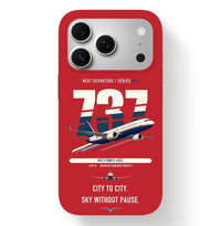 Thumbnail for Boeing 737 MAX 8 design on red magsafe iphone case