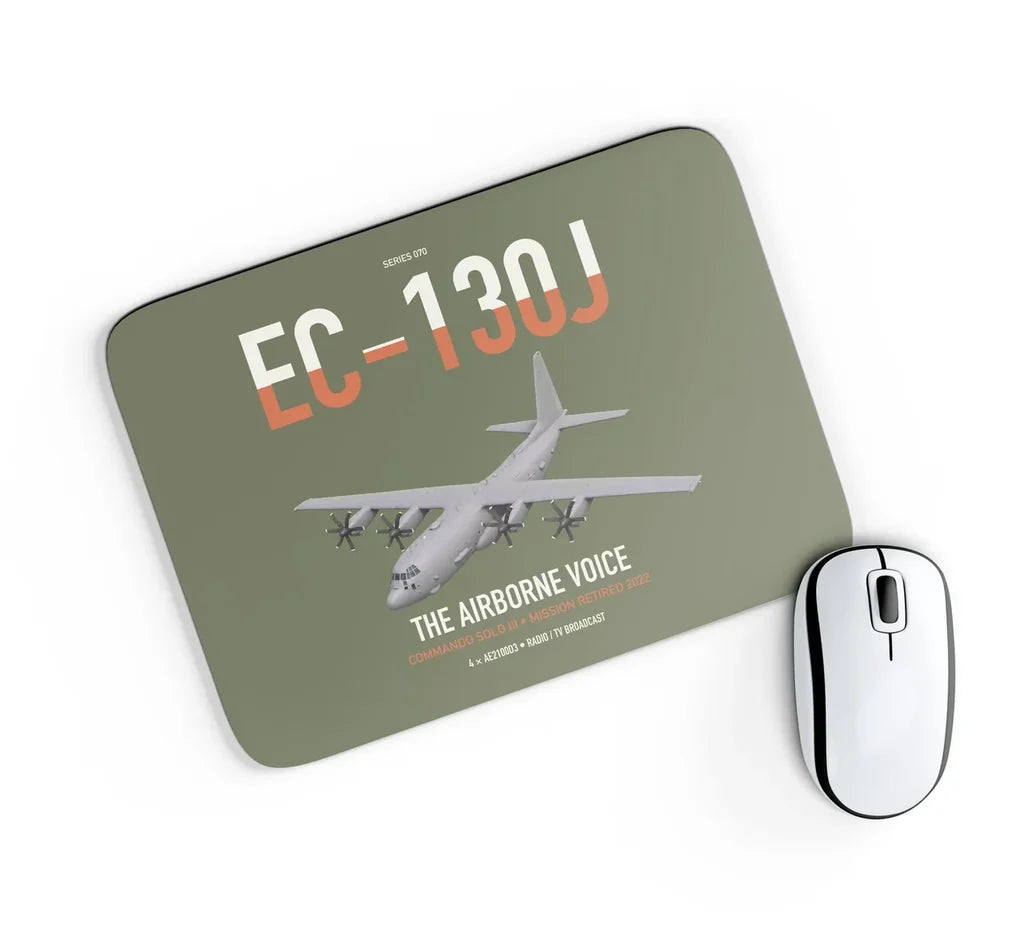 EC-130J Commando Solo III design on green army rectangle mouse pad