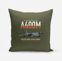 Thumbnail for Airbus A400M Atlas design on green army pillow