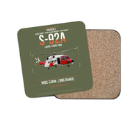 Thumbnail for Sikorsky S-92A design on green army 1 piece coaster