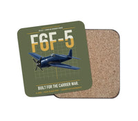 Thumbnail for F6F-5 Hellcat design on green army 1 piece coaster