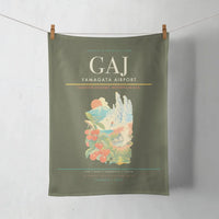 Thumbnail for Yamagata Airport (GAJ) design on green army towel