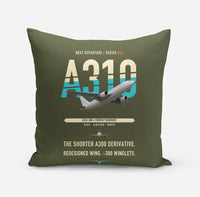 Thumbnail for Airbus A310-300 design on green army pillow