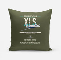 Thumbnail for Cessna Citation XLS design on green army pillow