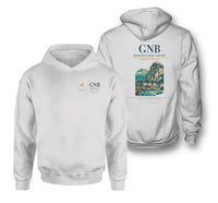 Thumbnail for Grenoble-Isère Airport (GNB) design on white double-side hoodie