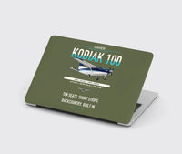 Thumbnail for Daher Kodiak 100 Series III design on green army MacBook case
