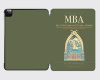 Thumbnail for Moi International Airport (MBA) design on green army ipad tablet case