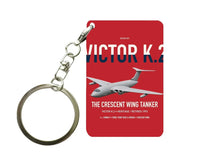 Thumbnail for Handley Page Victor K.2 design on red designed key chain, double-side print