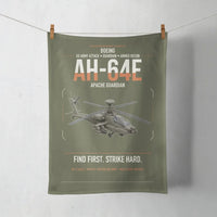 Thumbnail for Boeing AH-64E Apache Guardian design on green army towel