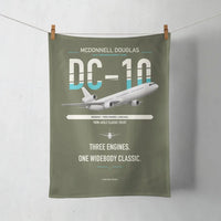 Thumbnail for McDonnell Douglas DC-10 design on green army towel