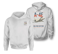Thumbnail for A-4E Skyhawk design on white double-side hoodie