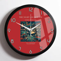 Thumbnail for VINTAGE G4063 - The Night Anchorage - Designed Wall Clocks design on red framed