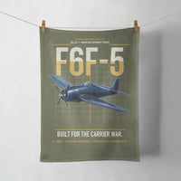 Thumbnail for F6F-5 Hellcat design on green army towel