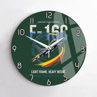Thumbnail for F-16C Fighting Falcon design on dark green no frame wall clock