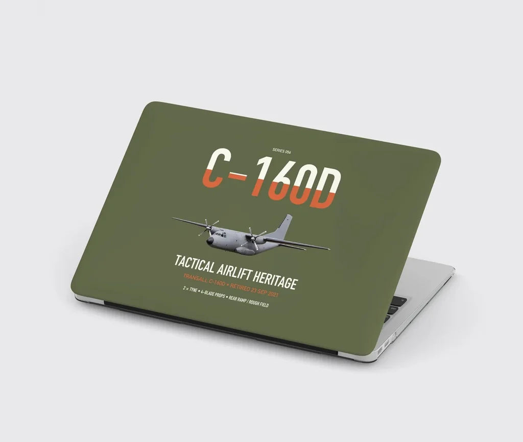 Transall C-160D design on green army MacBook case