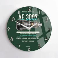 Thumbnail for AE 3007 design on dark green no frame wall clock