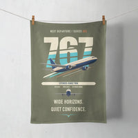 Thumbnail for Boeing 767-300ER design on green army towel
